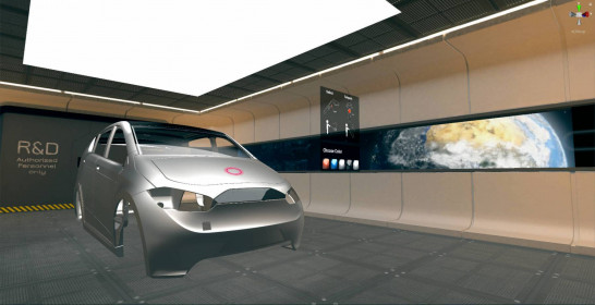 Virtueller Showroom mit 3D-Modell des Sion